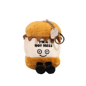 I'm a hot mess S'mores clip-on plush
